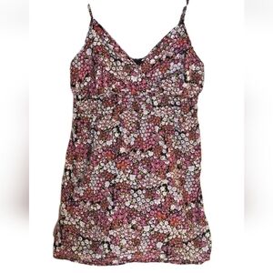 Self Esteem Women's Pink Sleeveless Floral Tank Top Shirt Size XL